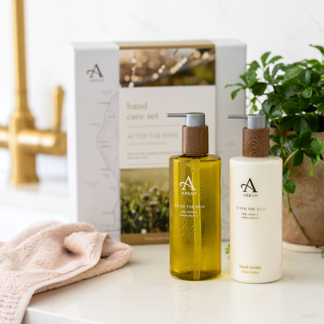 arran sense of scotland hand gift set