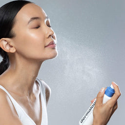 model applying Dermalogica Hyaluronic Ceramide Mist
