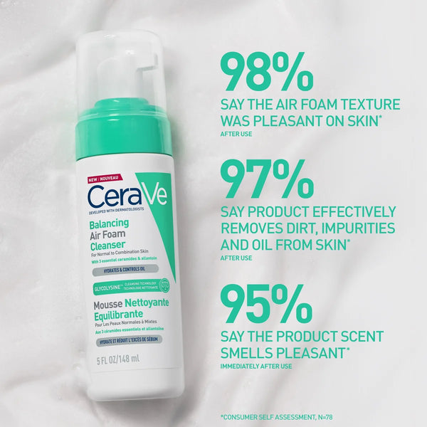 CeraVe Balancing Air Foam Foaming Facial Cleanser 150ml | Face the Future