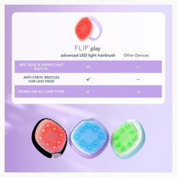 FOREO FLIP play advanced LED light hairbrush I Lilac You!