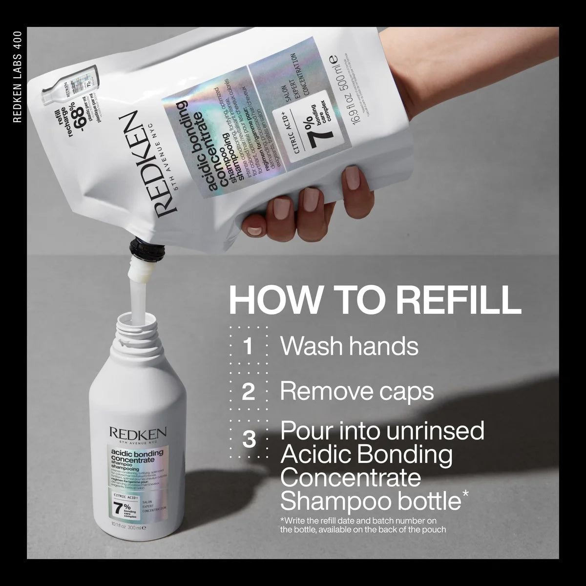 Redken Acidic Bonding Concentrate Shampoo Refill Pouch 500ml