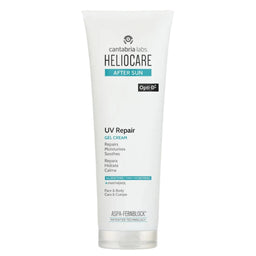 Heliocare UV Repair After Sun gel cream tube on a white background