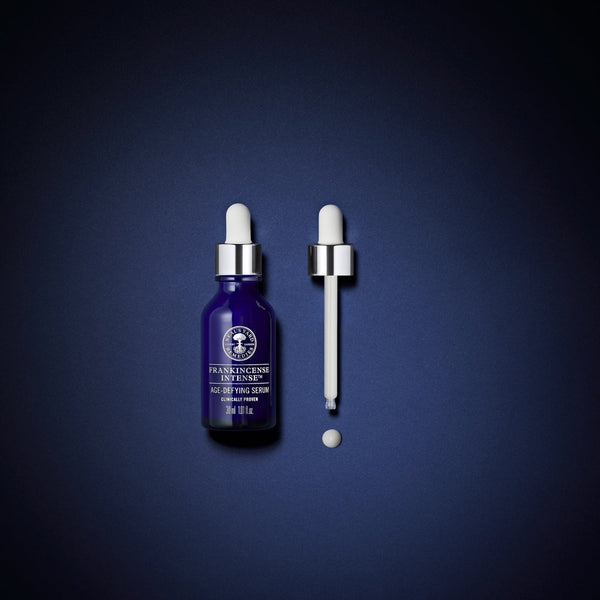 Neal's Yard Remedies Frankincense Intense Age Defying Serum with its pipette next to the bottle