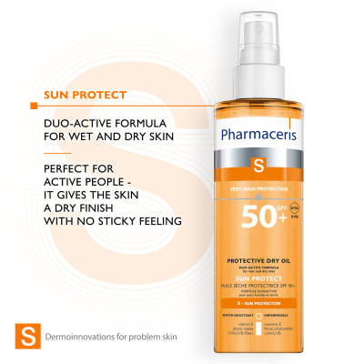 Pharmaceris S - Protective Dry Oil SPF 50 Duo-Active Formula