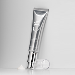Silver ZO Skin Health Instant Pore Refiner tube with splotch under