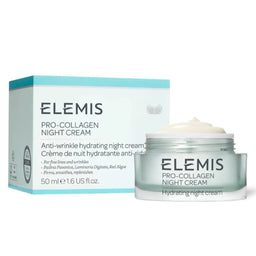 Elemis Pro Collagen Night Cream and packaging