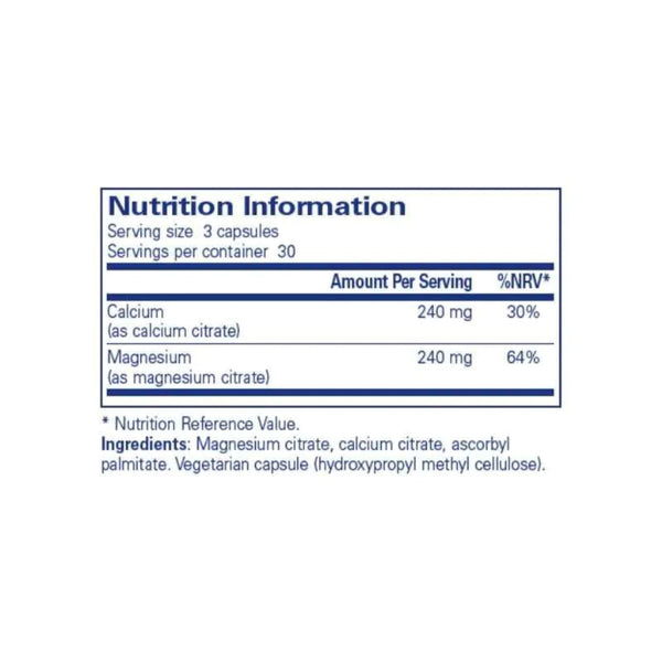 Pure Encapsulations Calcium MagnesiumCitrate 90 Capsules