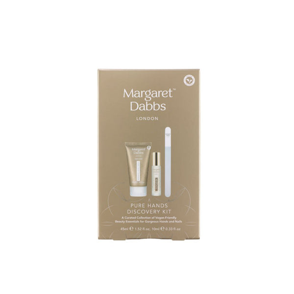 Margaret Dabbs Pure Hands Discovery Kit packaging on a white background