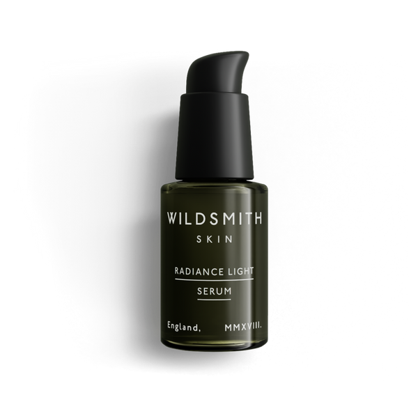 Wildsmith Skin Radiance Light Serum bottle on a white background