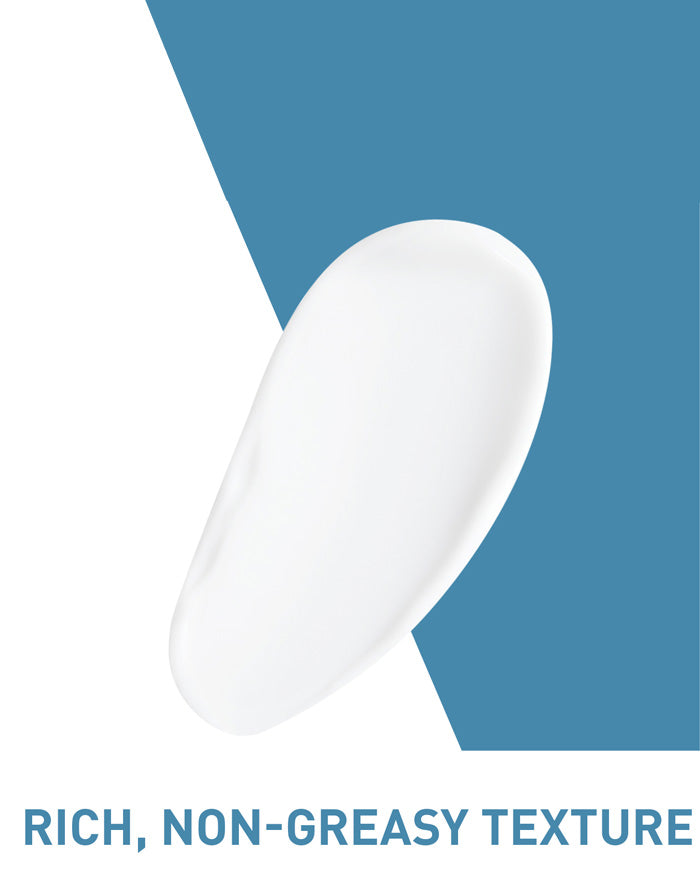CeraVe Reparative Hand Cream. Text: rich, non greasy texture