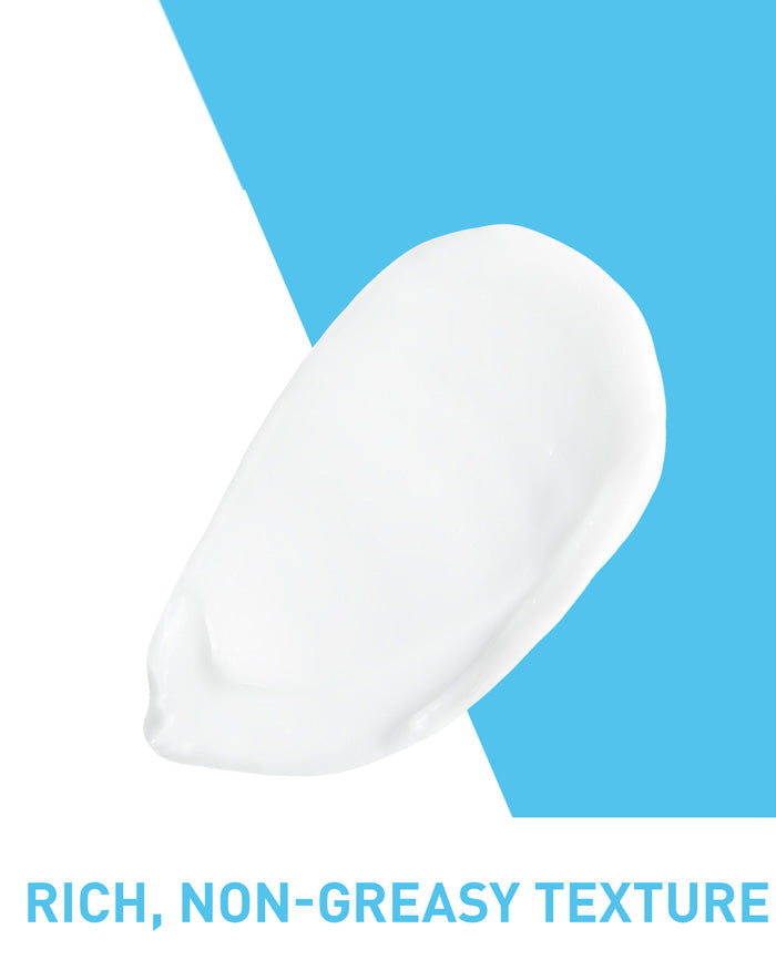 CeraVe SA Renewing Foot Cream. Text: rich, non greasy texture