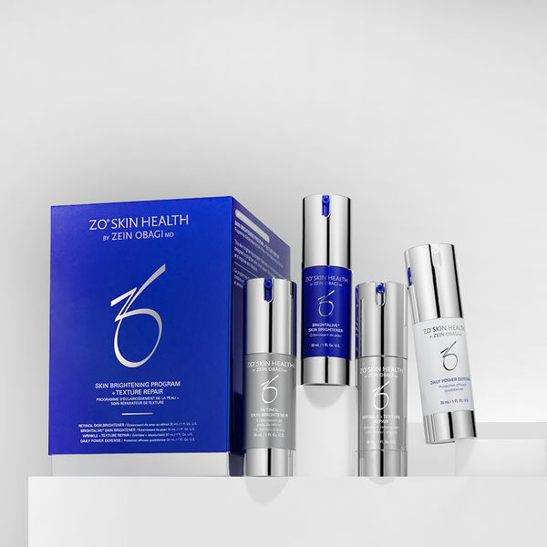 ZO Skin Health Skin Brightening Program + Texture Kit with box
