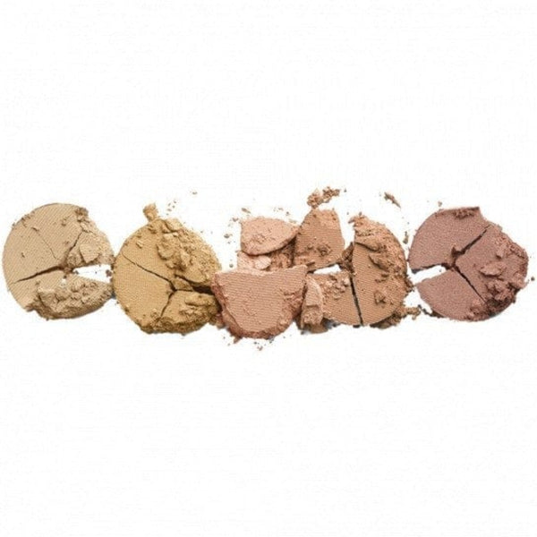 Colorescience Mineral Corrector Palette with each of the 5 colours broken apart 