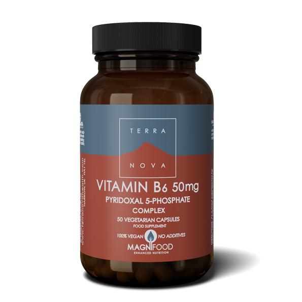 Terranova Vitamin B6 (P5-P) 50mg Complex 50 Capsules