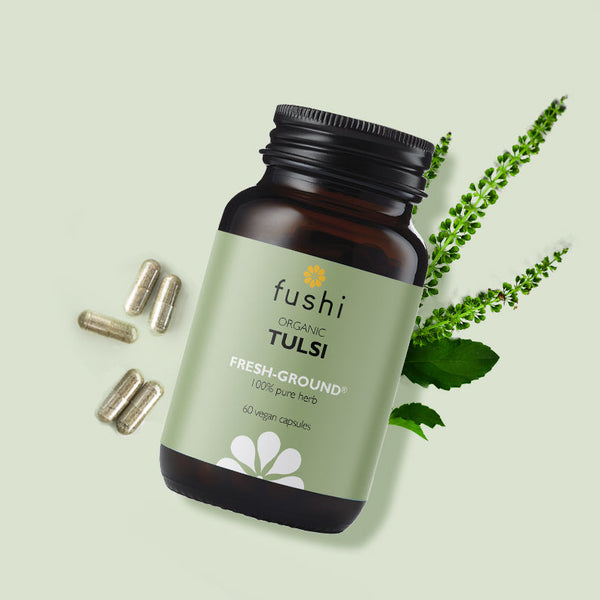 Fushi Organic Tulsi (Holy Basil) 60 Capsules