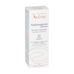Avène Antirougeurs Day Emulsion SPF30 Moisturiser for Skin Prone to Redness 40ml packaging