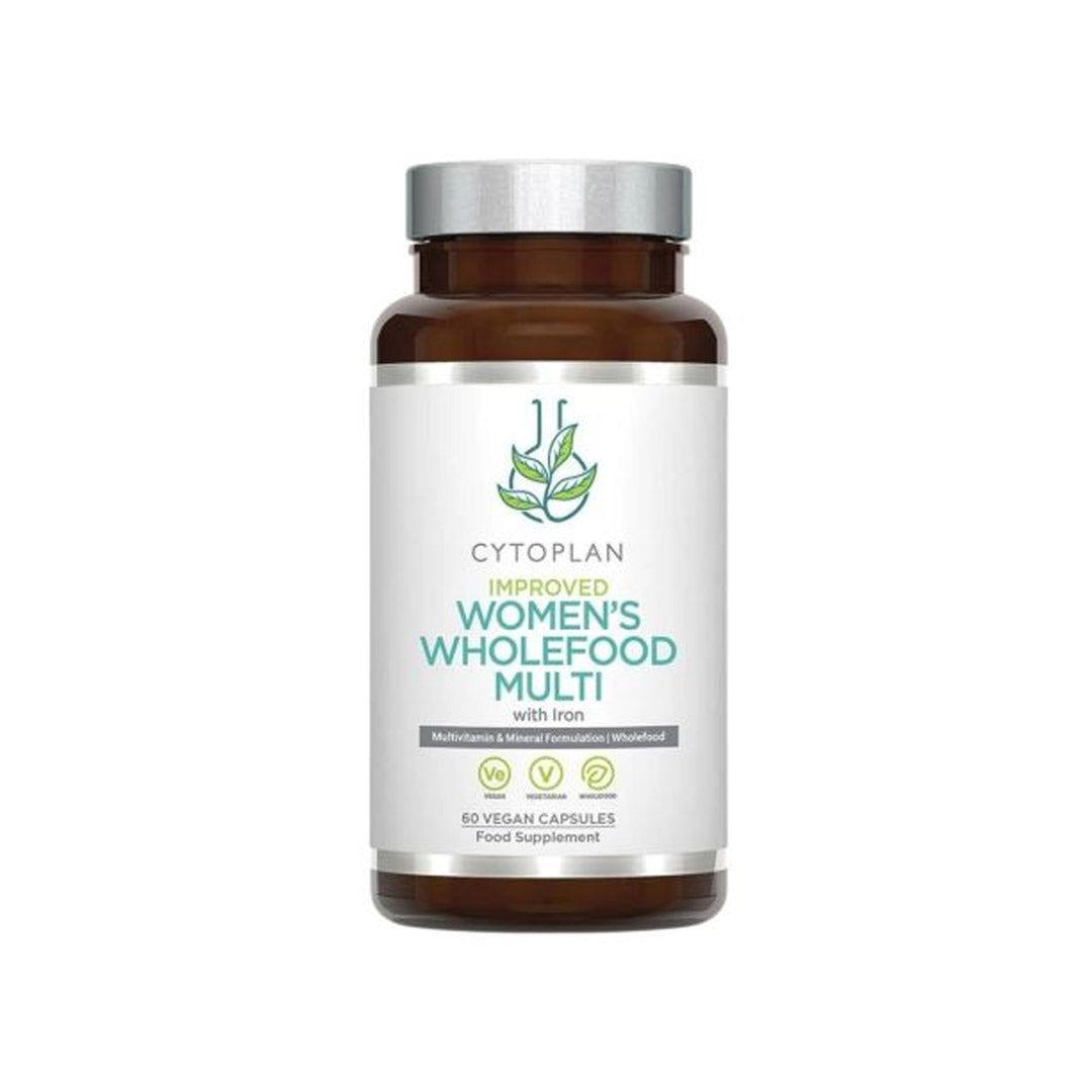 Cytoplan Improved Women's Wholefood Multi supplement bottle on a white background