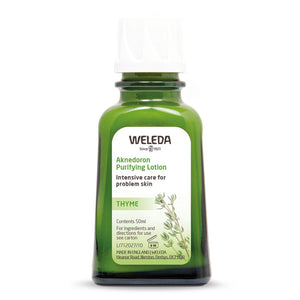 Green Weleda Aknedoron Purifying Lotion bottle