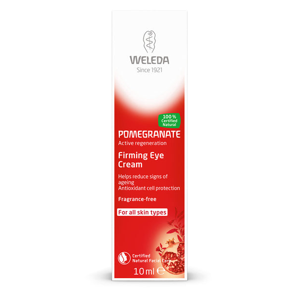 Red Weleda Pomegranate Eye Cream box