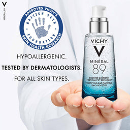 Vichy Minéral 89 Hyaluronic Acid Hydrating Serum - Hypoallergenic, For All Skin Types tested