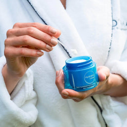 Model using Bioderma Hydrabio Moisturising Cream Dehydrated Skin