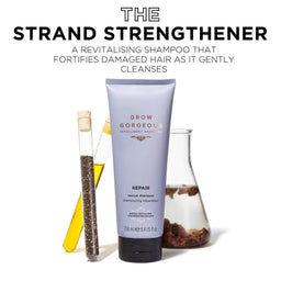 the strand strengthened, a revitalising shampoo that fortifies damaged hair as it gently cleanses