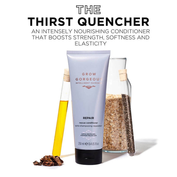 the thirst quencher, an intensley nourishing conditioner that boosts strength, softness and elasticity