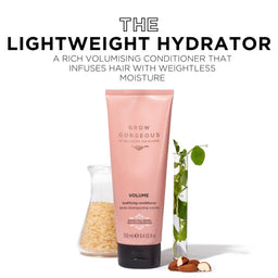 the lightweight hydrator, a rich volumizing conditioner that infuses with weightless moisture 