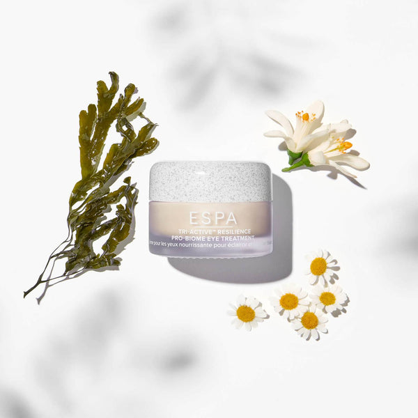 ESPA Tri-Active Resilience Pro Biome Eye Treatment and its natural ingredients 