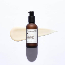 Perricone MD Vitamin C Ester CCC + Ferulic Brightening Complex 20% on top of a the texture