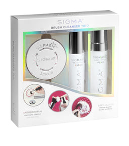 packaging of Sigma Beauty Brush Cleanser Trio