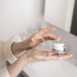BIOEFFECT Hydrating Cream being applied to a wrist