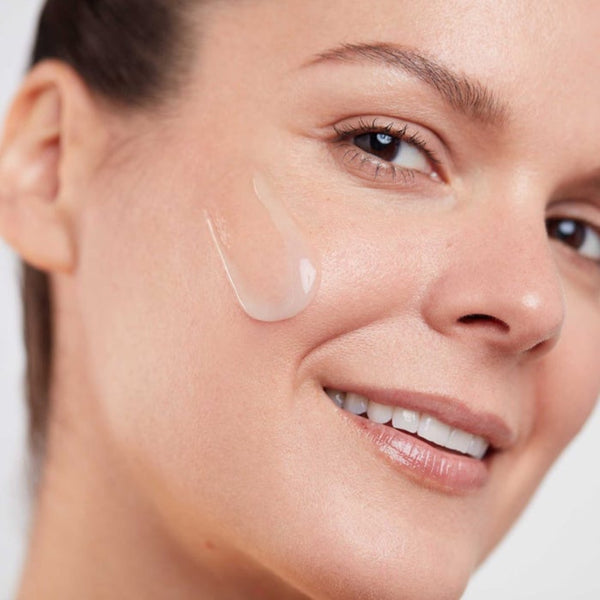 Elemis Pro-Collagen Energising Marine Cleanser applied to face