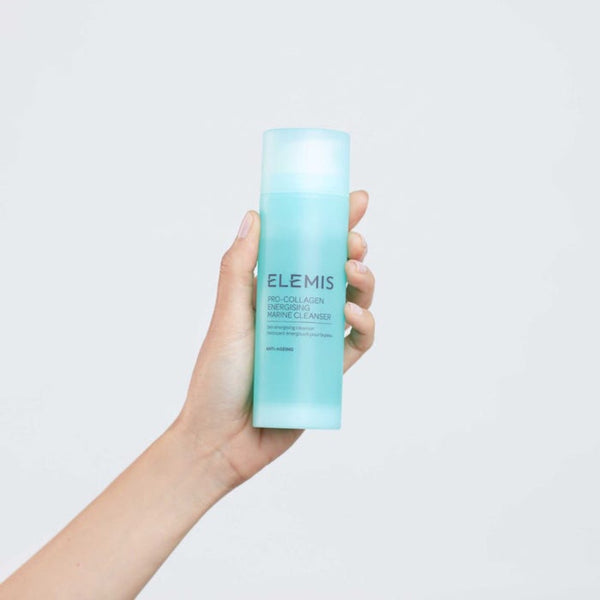 Elemis Pro-Collagen Energising Marine Cleanser in hand
