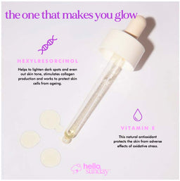 Hello Sunday The One That Makes You Glow Dark Spot Serum SPF40 pipette