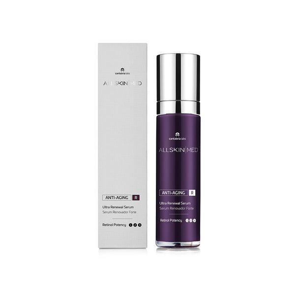 ALLSKIN MED R Ultra Renewal Serum with white box and purple tube