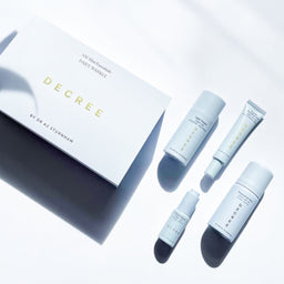 Decree AM Mini Essentials collection and packaging 