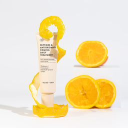 daily treatment tube covered in orange peal