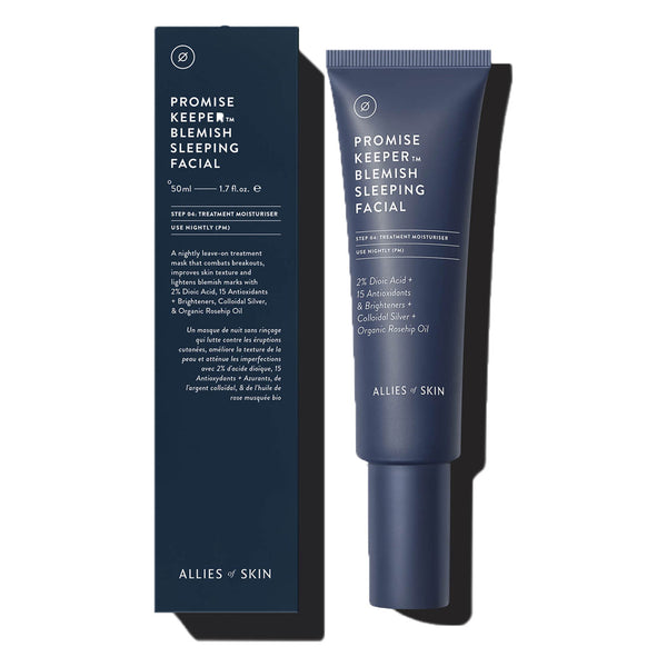 Allies of Skin Promise Keeper Blemish Sleeping Facial and packaging