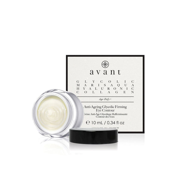 Avant Skincare Anti-ageing Glycolic Firming Eye Contour and its packaging 