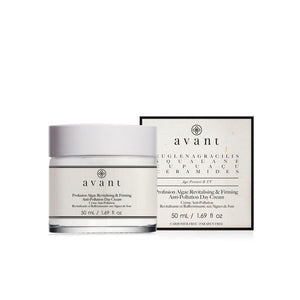 Avant Skincare Profusion Algae Revitalising & Firming Anti-Pollution Day Cream and packaging 