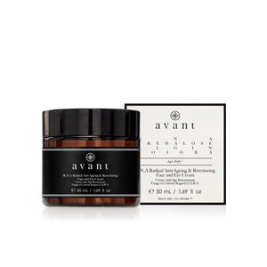 Avant Skincare R.N.A Radical Anti-Ageing & Retexturing Face and Eye Cream and packaging