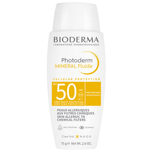 Bioderma Photoderm Mineral Fluide SPF 50+ Sunscreen For Allergic Skin tub