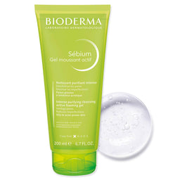 Bioderma Sébium Active Purifying Foaming Gel Oily to Acne-Prone Skin with contents behind it