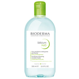 Bioderma Sébium H2O Micellar Water Purifying Cleansing Make-Up Remover for Combination to Oily Skin 500ml