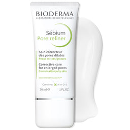 Bioderma Sébium Pore Refining Cream For Combination to Oily Skin with its contents behind it