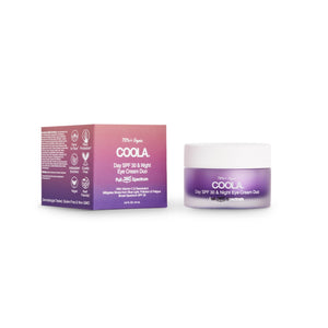COOLA Day SPF30+Night Eye Cream Duo tub and packaging