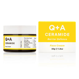 Q+A Ceramide Barrier Defence Cream and packaging 