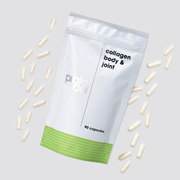Proto-col Collagen Body and Joint packaging surrounded by capsules 
