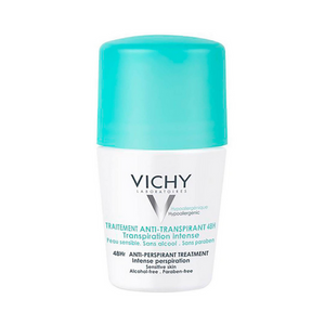 Vichy Deodorant 48Hr Intensive Anti-Perspirant Roll On For Sensitive Skin 50ml